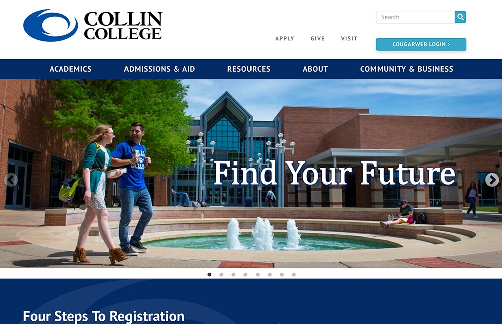 2018-07-09 Collin College Homepage