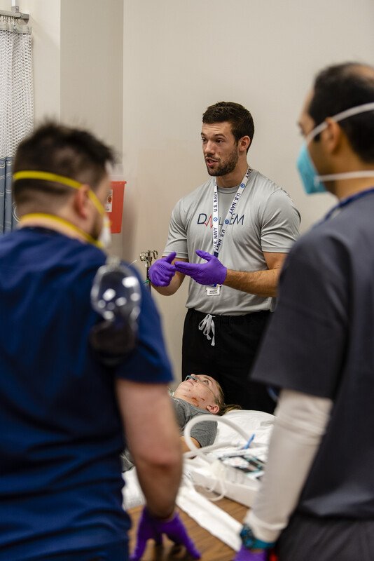 Dr. Grant Wallenfelsz participates in Trauma Day at Collin College - Sept. 25, 2021