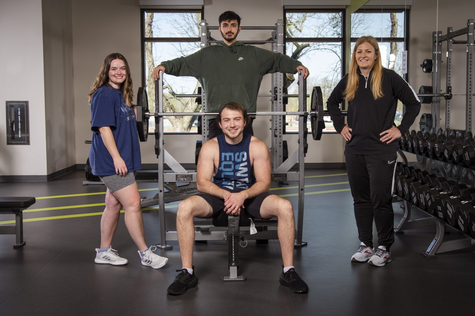 kinesioogy students and professor