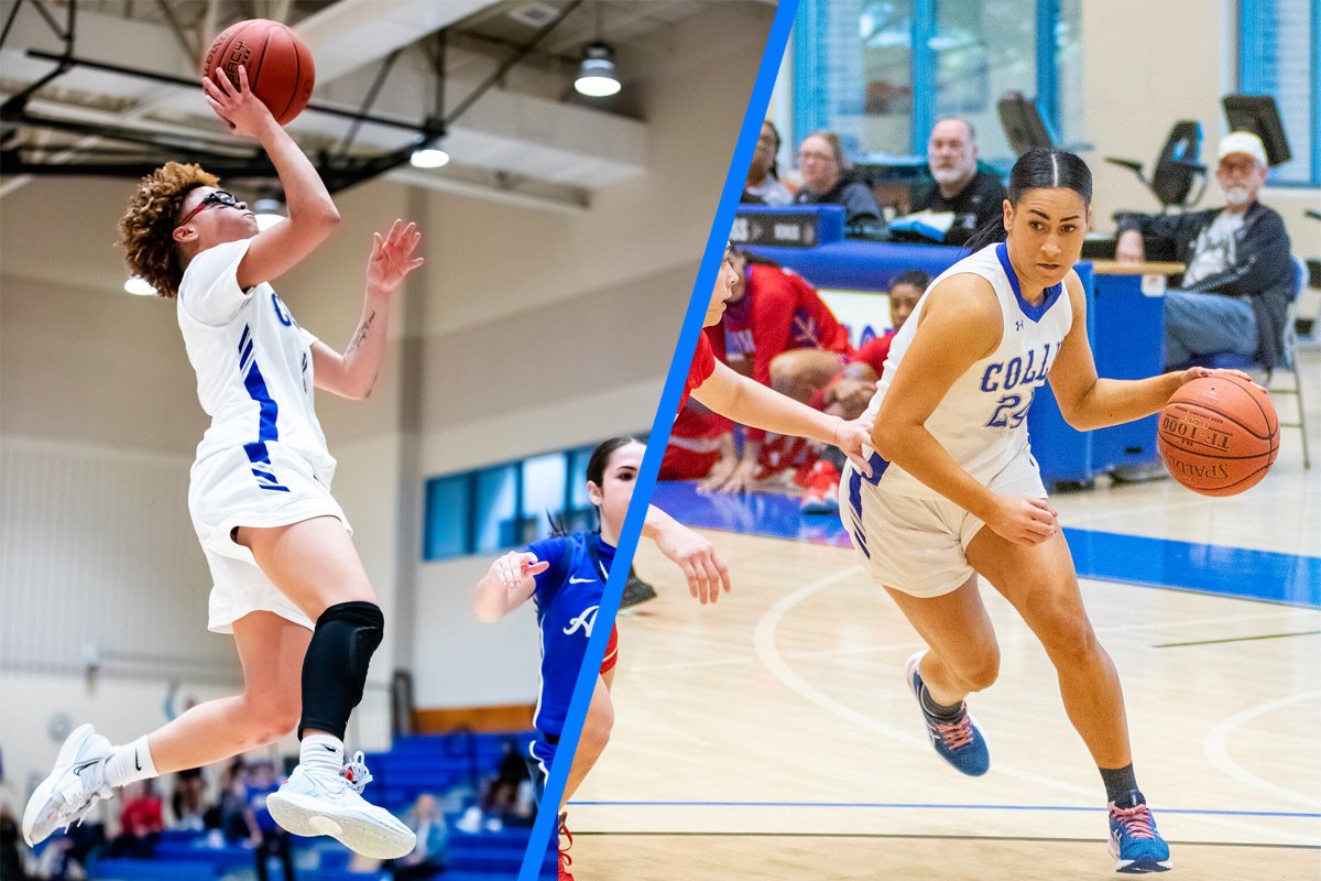 Collin College’s Waiata Jennings and Mackenzie Buss have been honored as National Junior College Athletics Association (NJCAA) Division I Women’s Basketball All-Americans.