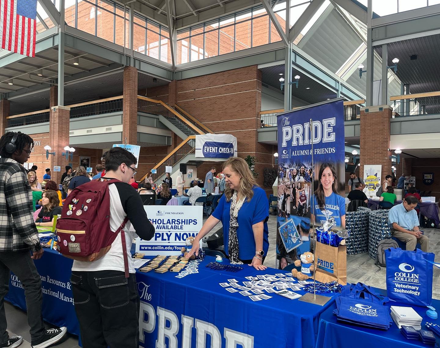 Students attend the Plano Campus Student Engagement Fair.