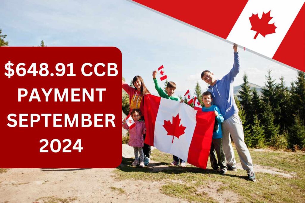 $648.91 CCB Payment In September 2024